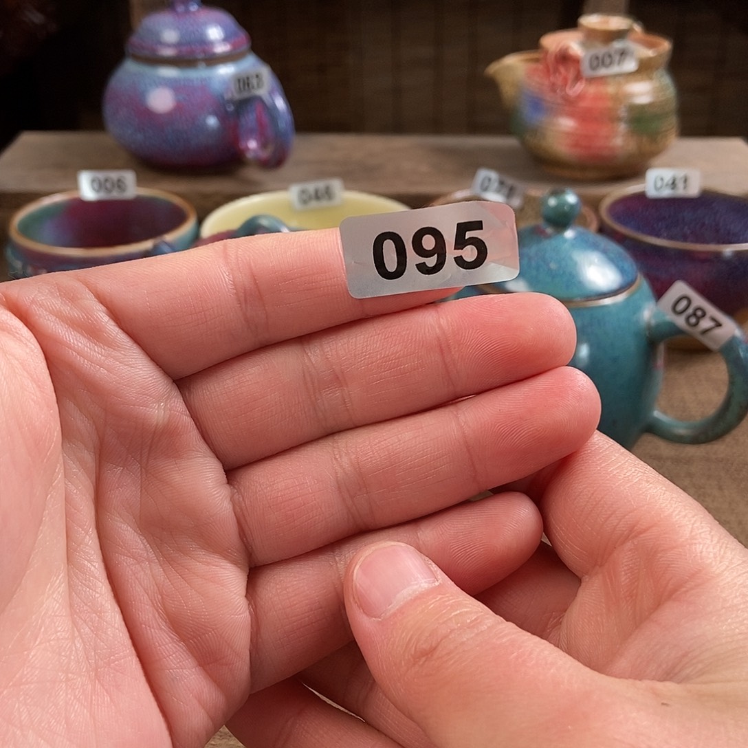 Z***好瓷片钧瓷茶壶茶具