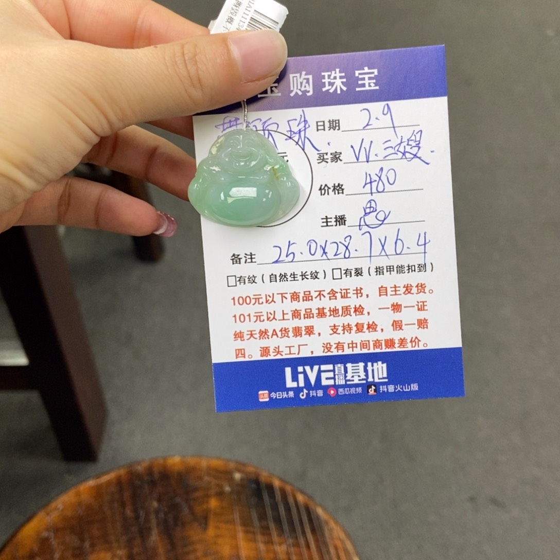 翡翠颈饰未镶嵌V***.天然翡翠