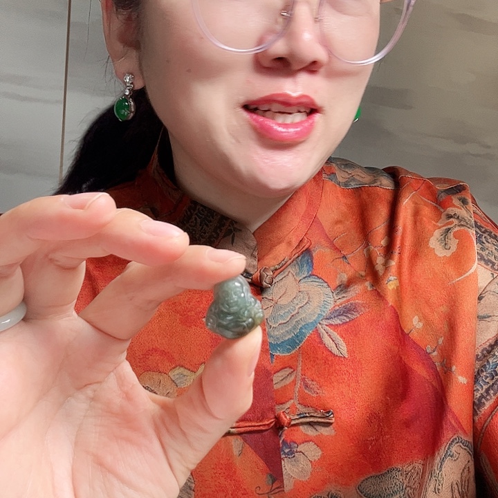 翡翠颈饰未镶嵌晶*夭然缅甸翡翠吊坠