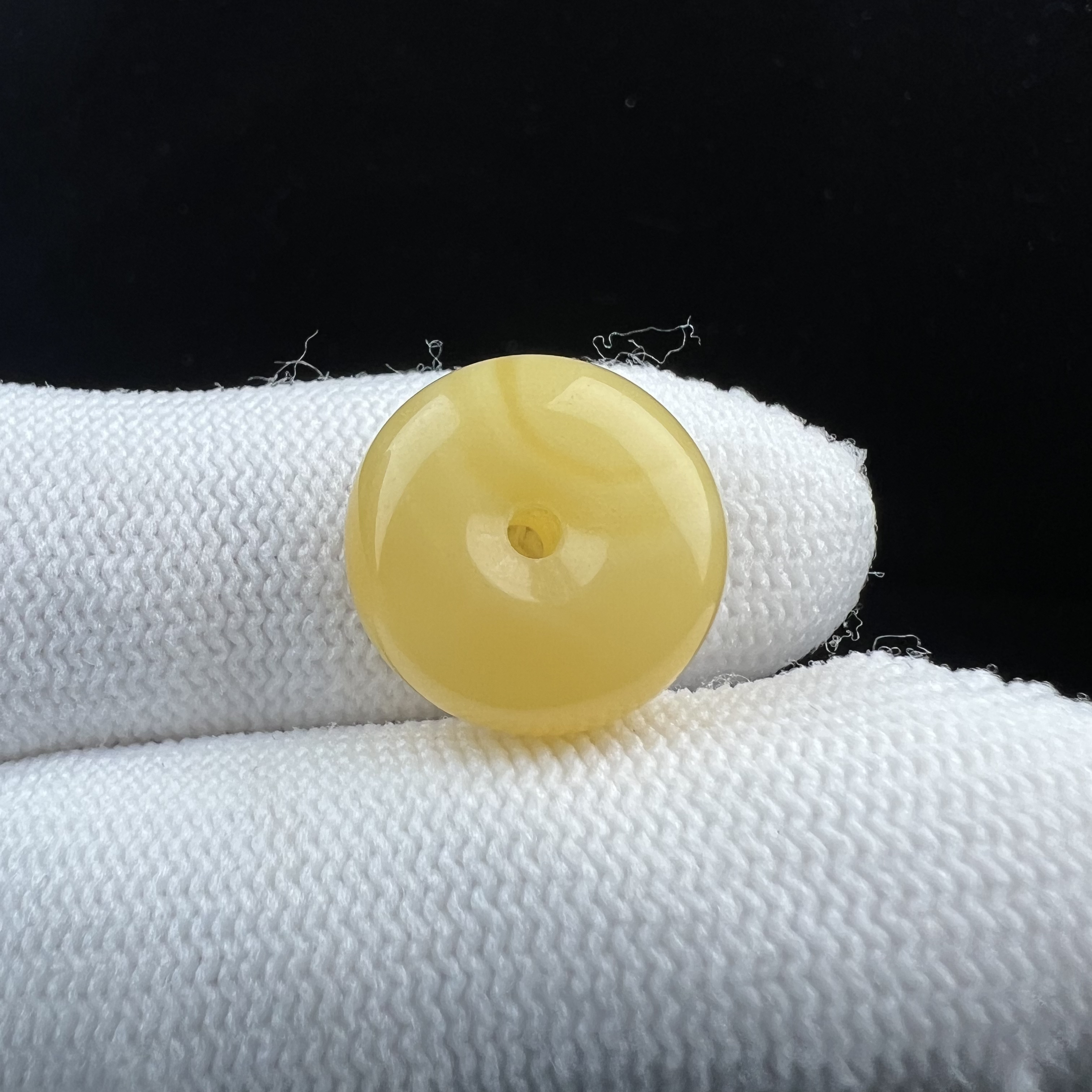 M3279天然蜜蜡墩子16.2*8mm支持复检 假一罚四