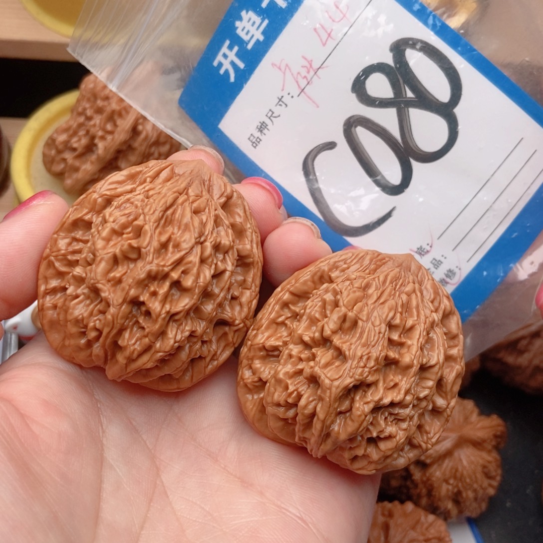 桃核吊坠核桃虎头