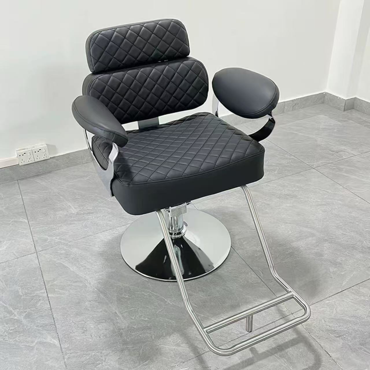 高端网红可升降旋转放倒理发店专用烫染美发剪发椅子