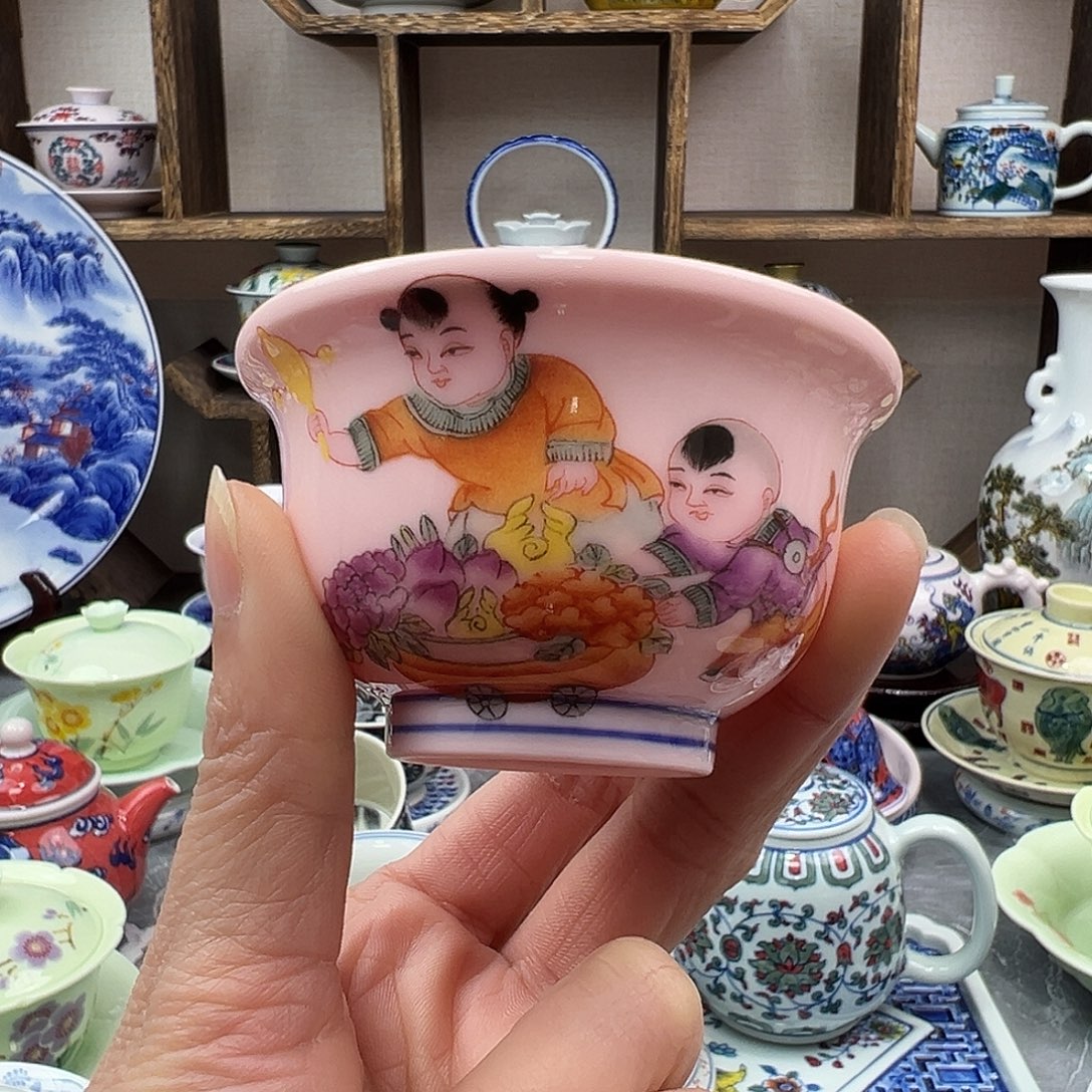 杯子陶景德镇陶瓷567老厂瓷9