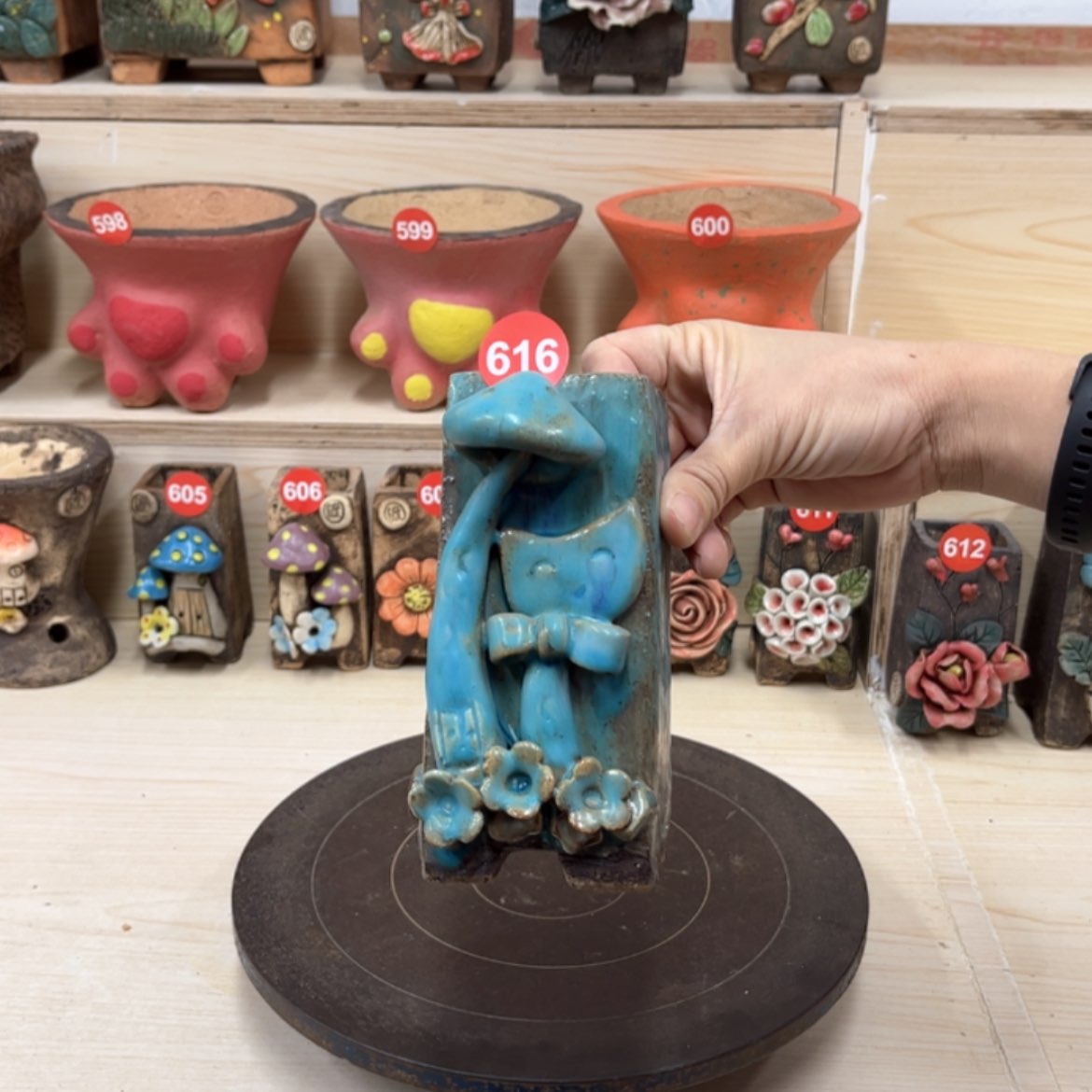 【闪购商品】紫砂花盆616号内口5外高15