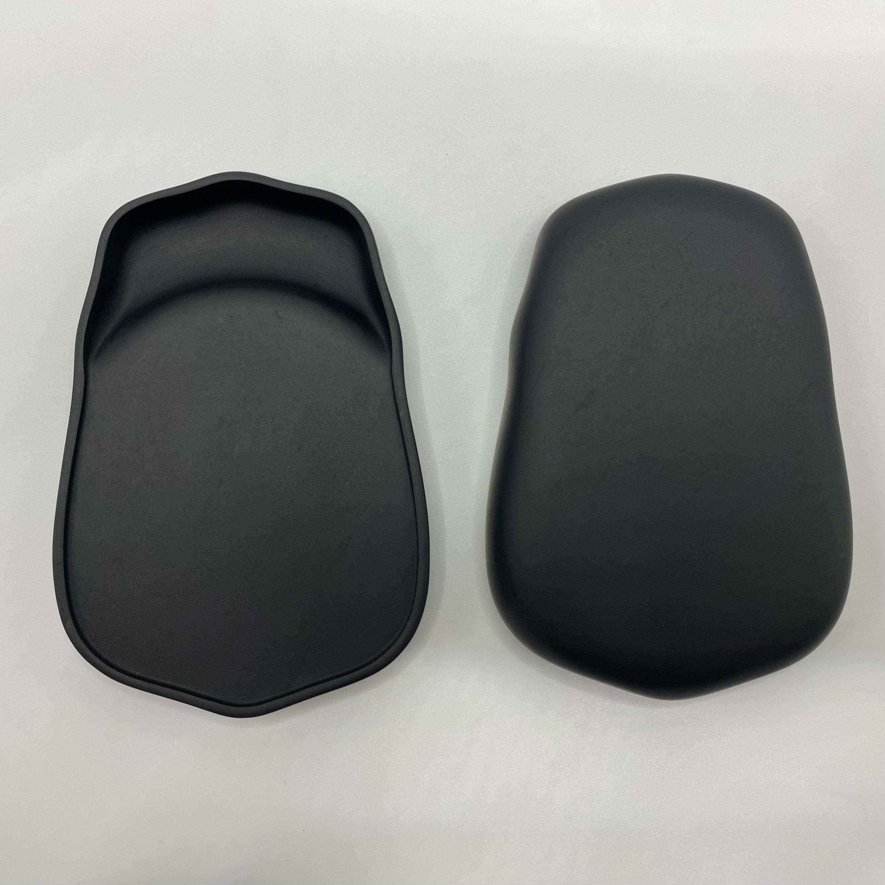 如意蝉形砚-歙砚天然原石砚台石实用收藏送礼9.5*6*1.5cm