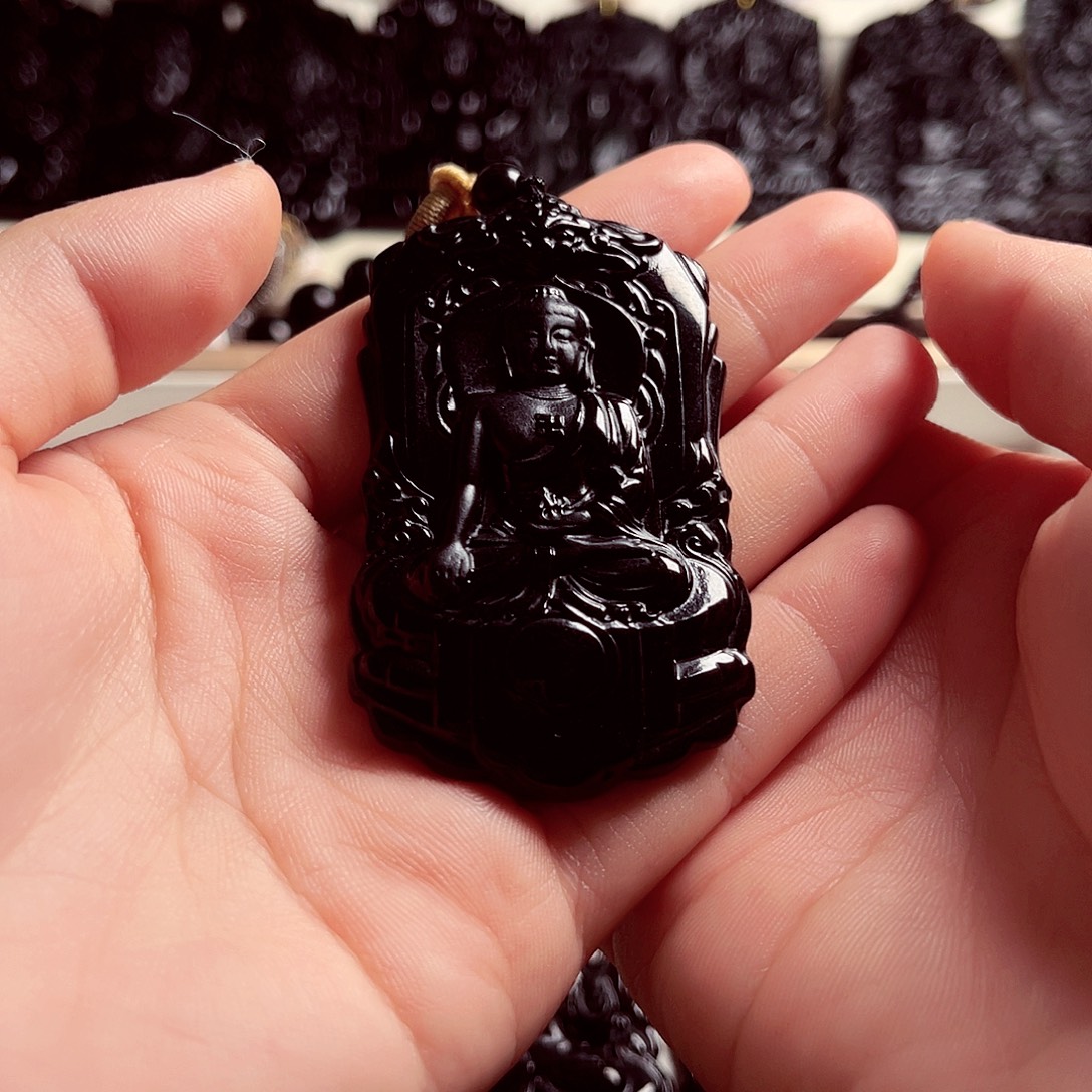 翡翠未镶嵌颈饰天然缅料A货阿弥陀佛