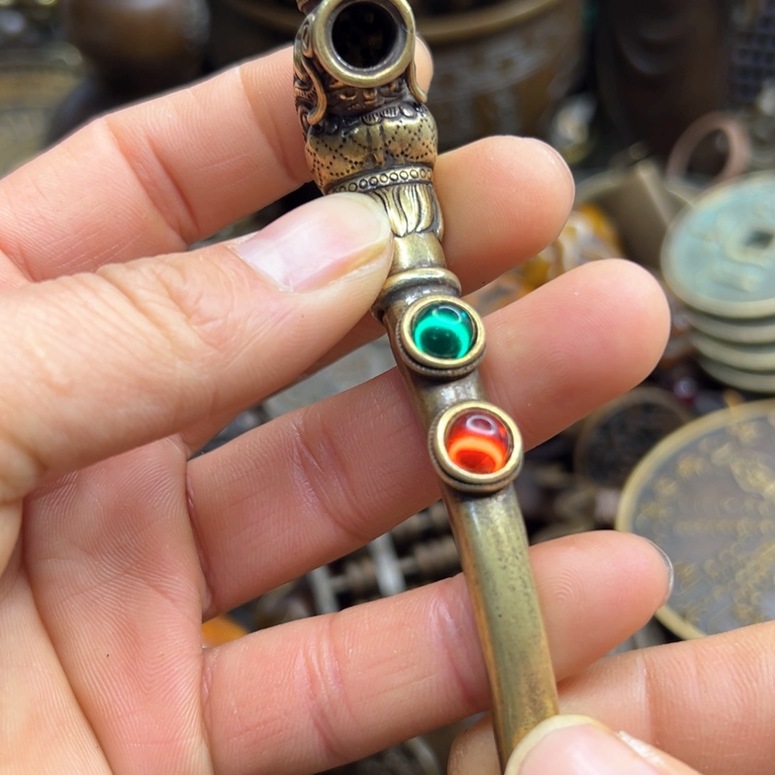 铜摆件欢迎欢迎你