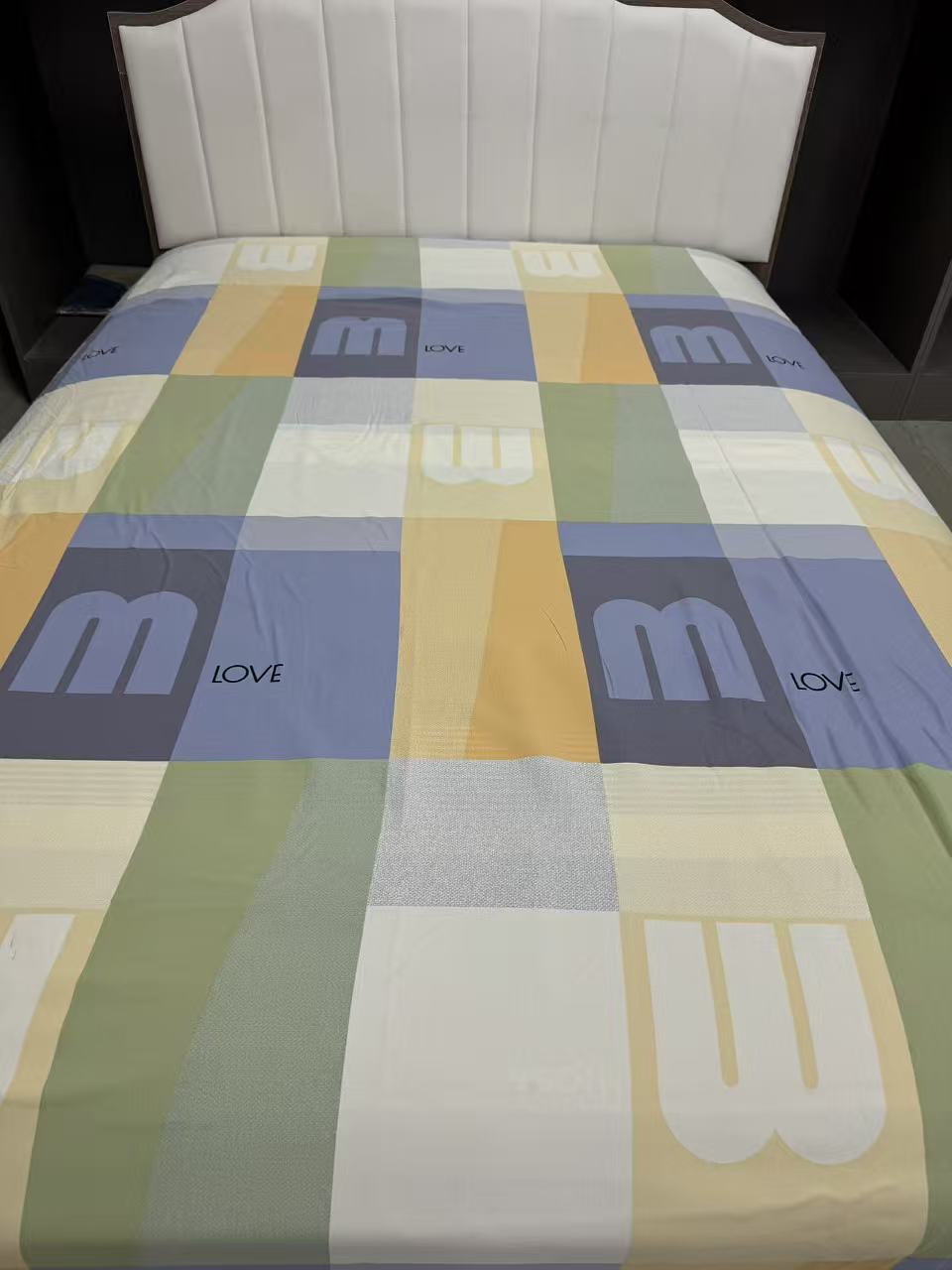 【M格】 加厚床单2.3米*2.4米 透气吸汗 防滑床印花 加厚斜纹