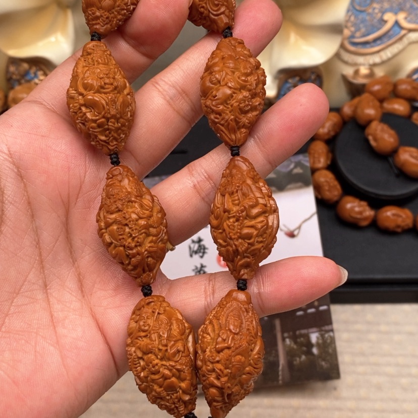 【闪购商品】橄榄核手串橄榄手工雕刻工艺