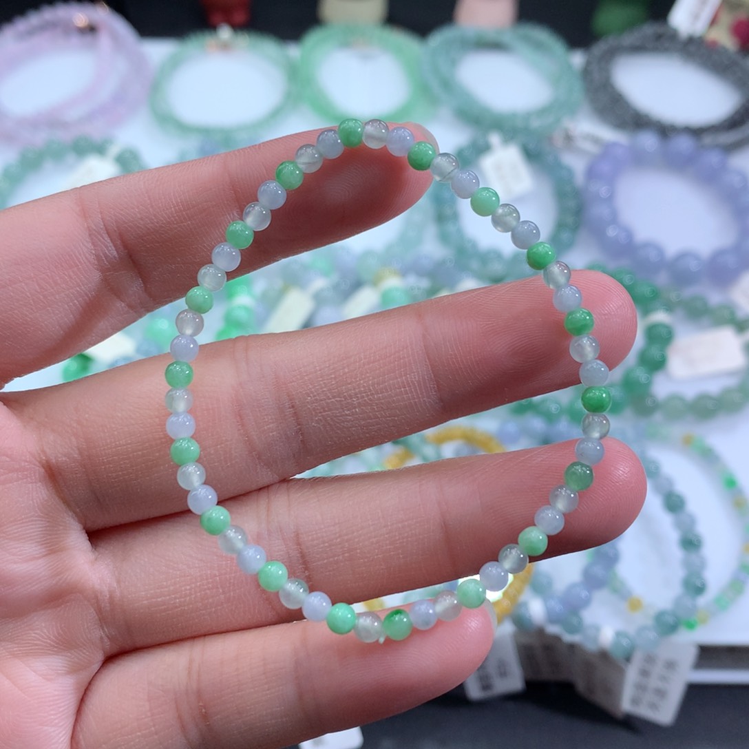 翡翠手链未镶嵌天然