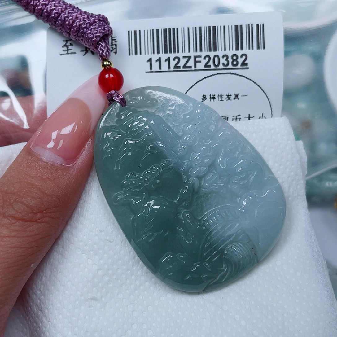 翡翠未镶嵌吊坠(不含链)