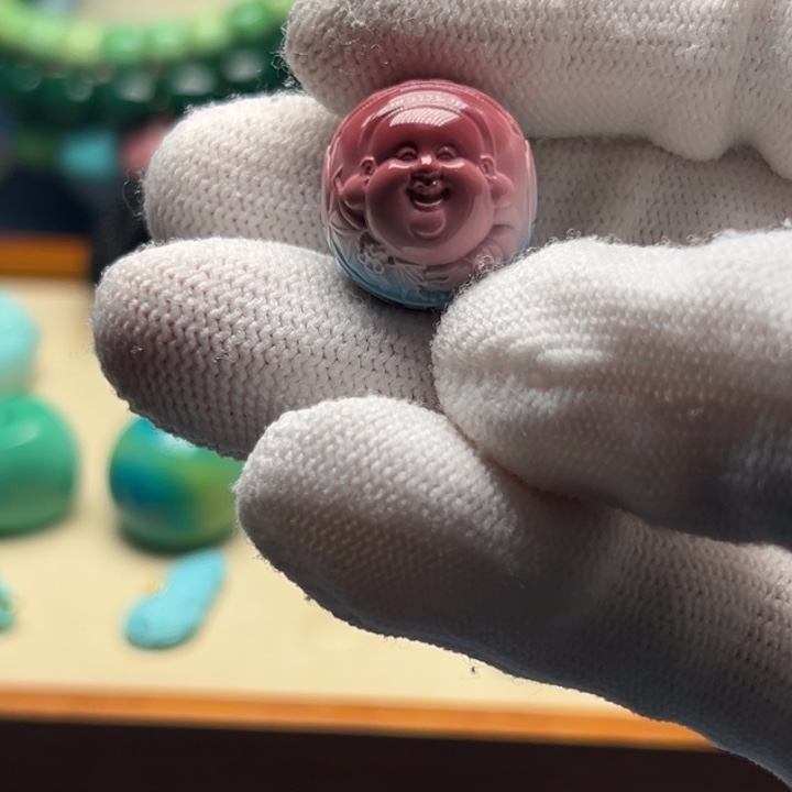 高瓷特色精雕财迷猪