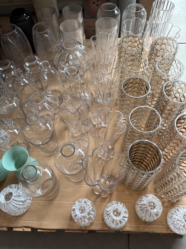 玻璃花瓶孤品捡漏样版房台面花瓶