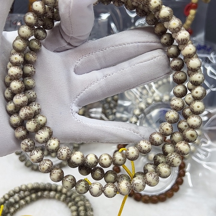 手串星月菩提海南原生态星月菩提8圆108