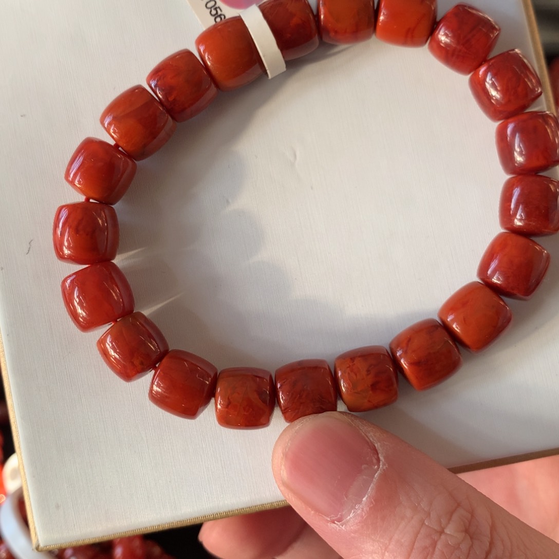 南红玛瑙手链未镶嵌