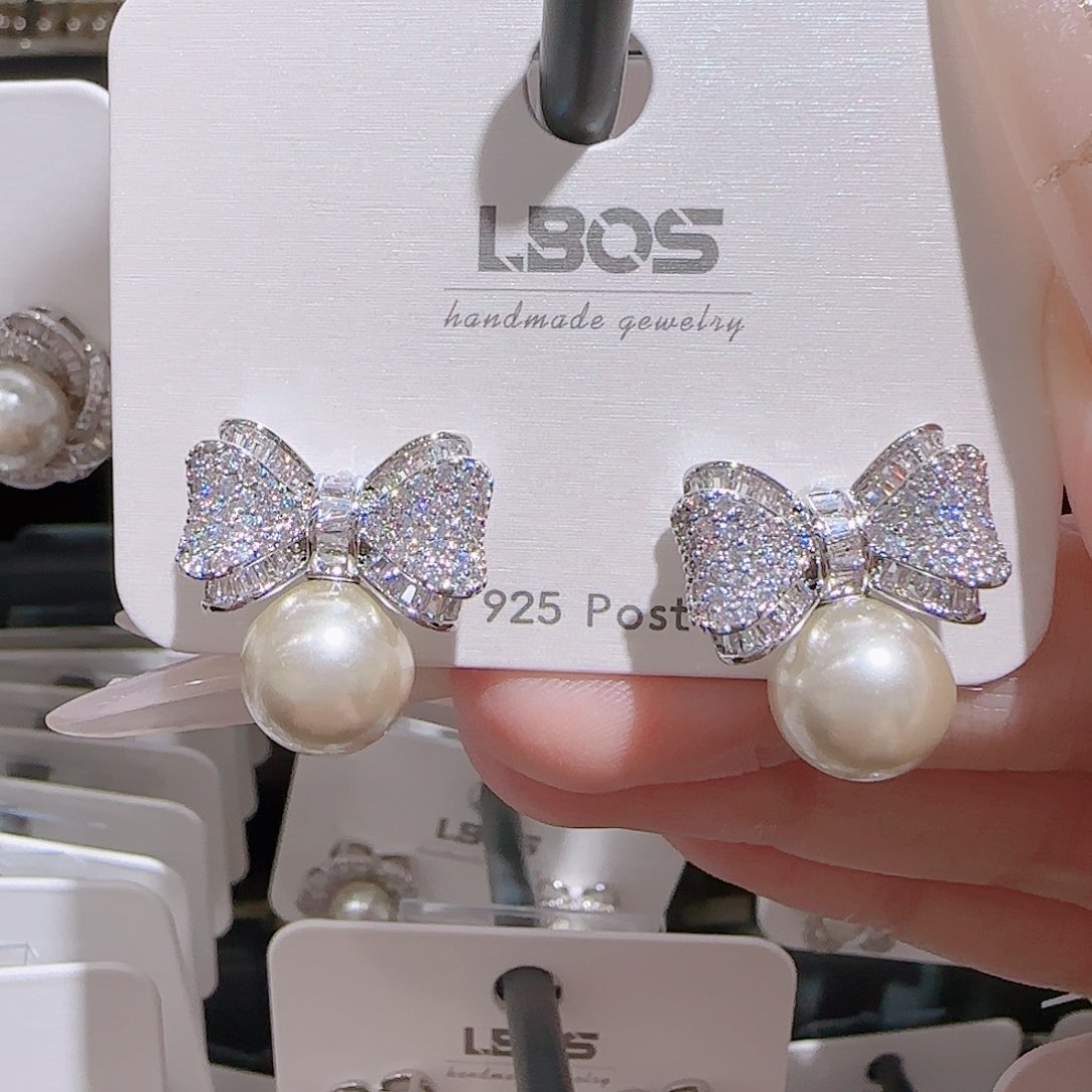 锆石铜合金925银耳环