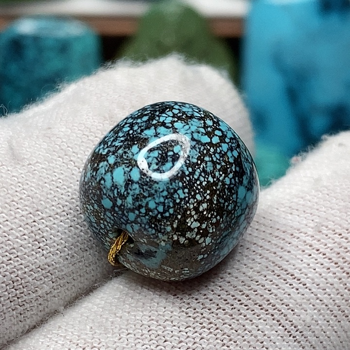 绿松石未镶嵌天然原矿 地大质检