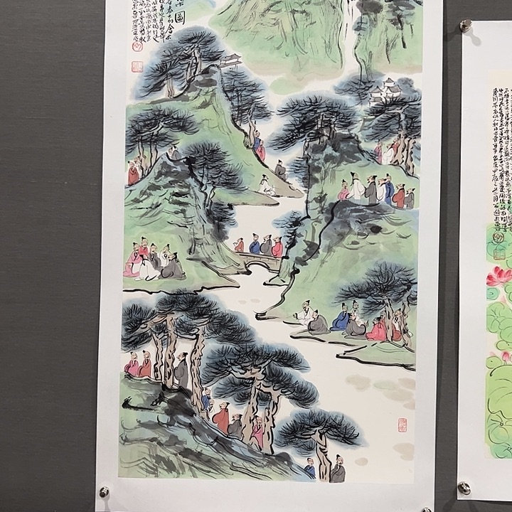 国画简**丶公进老师人物画作品