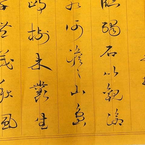 书法C***芊于福贵书法观沧海