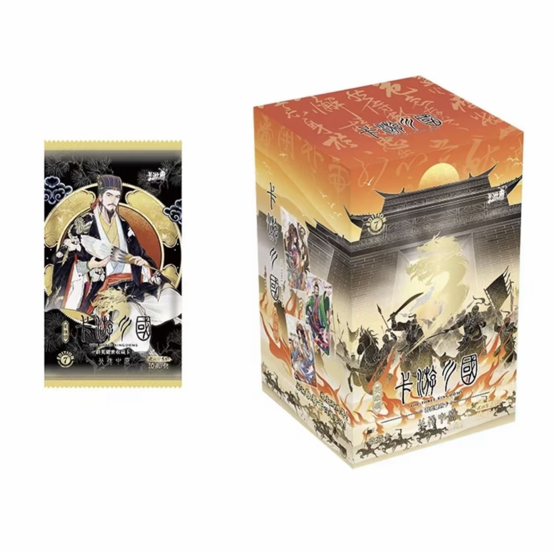 【限编玩法】阿喵卡游三国北伐中原第7弹拆卡代拆盲盒