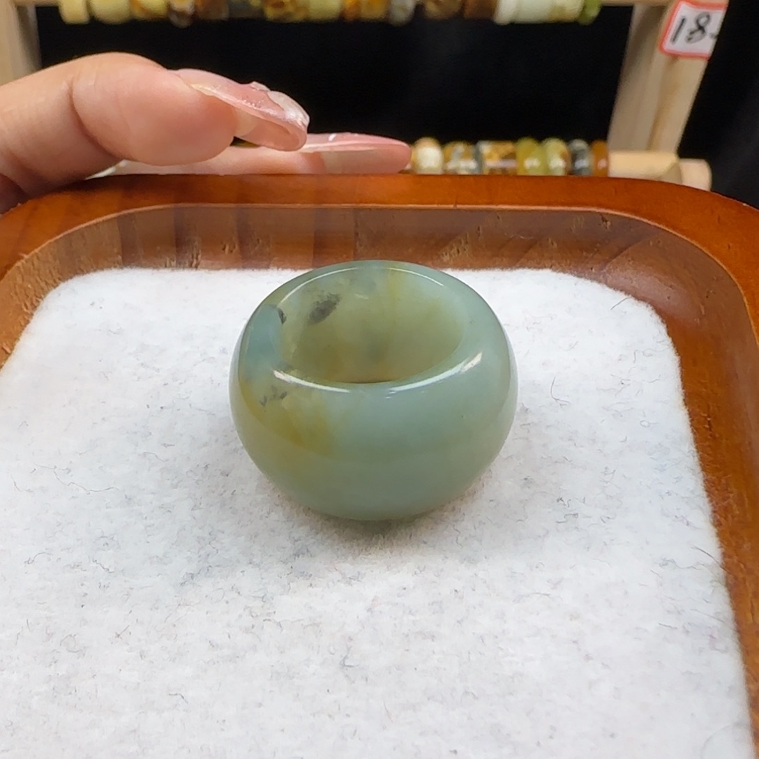 蛇纹石玉内径17.2合金野****o