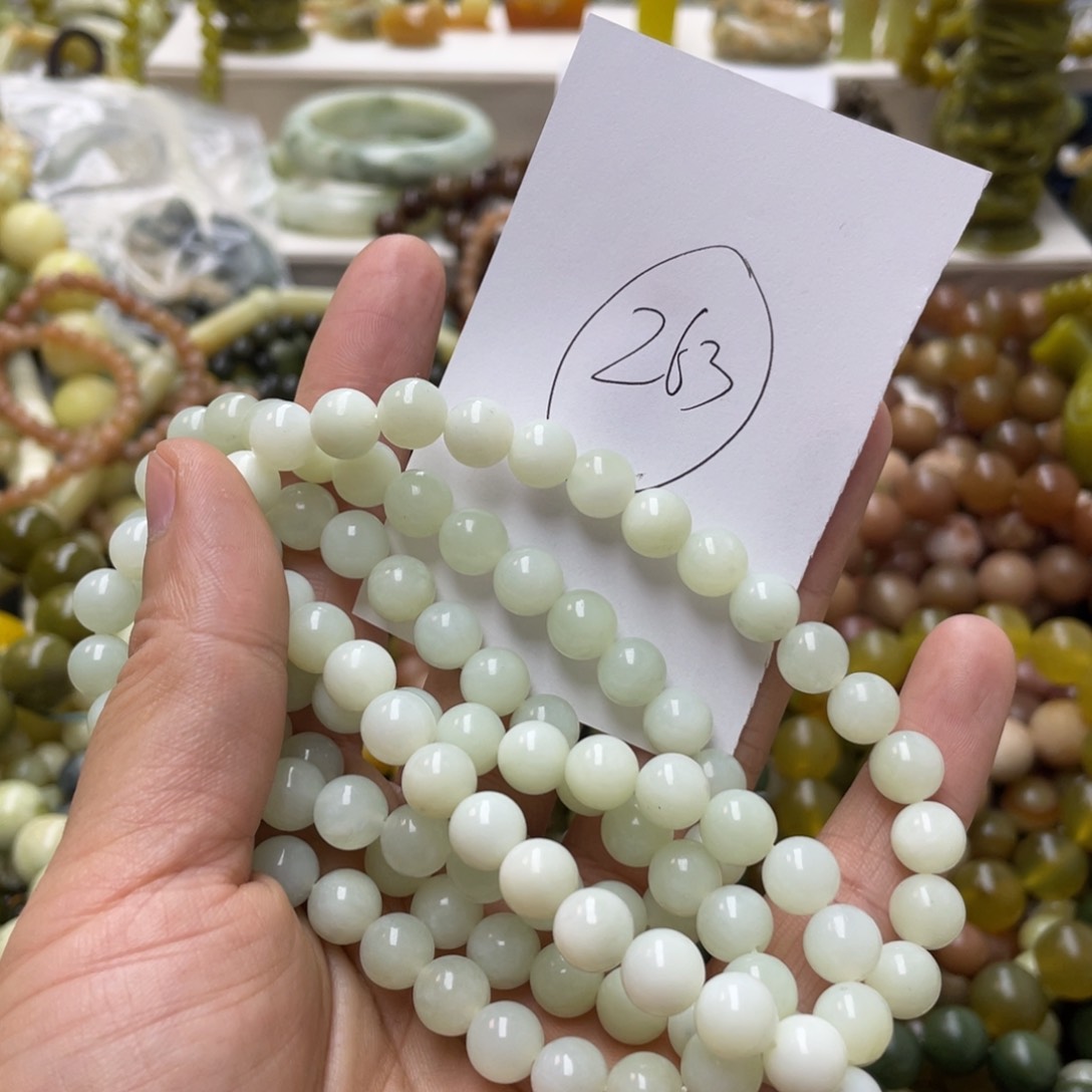 蛇纹石玉手链未镶嵌