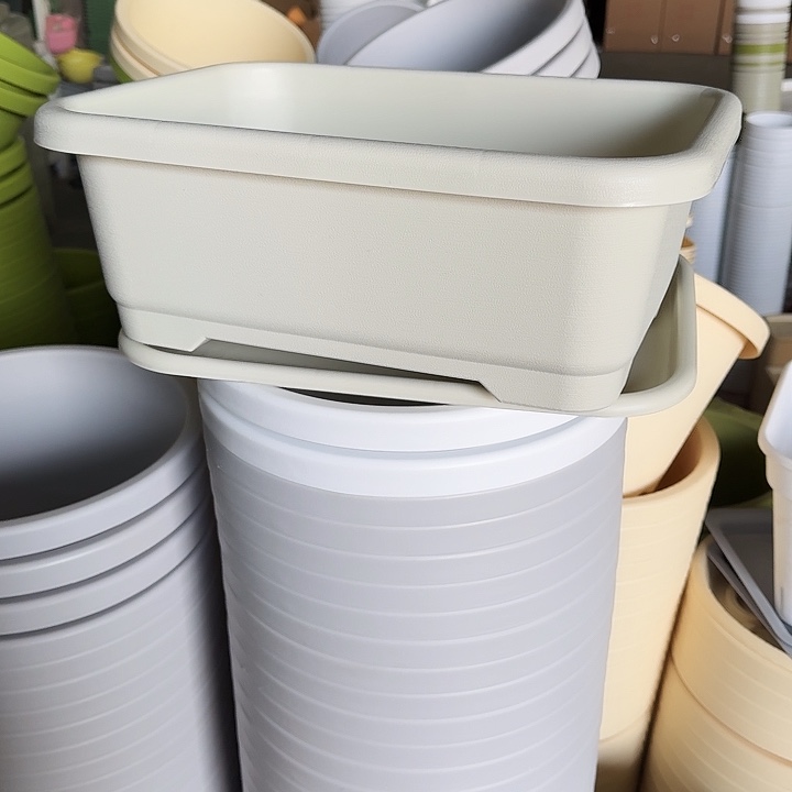 新款菜盆3个带托米色