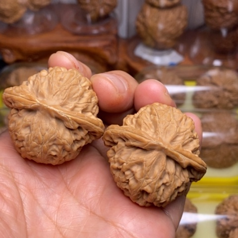 文玩核桃把件冰*啡宫灯41