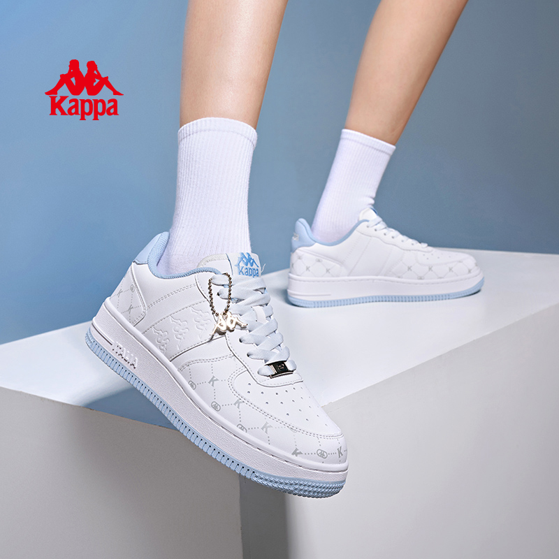 Kappa卡帕小白鞋百搭板鞋厚底时尚爆款潮鞋女鞋运动休闲鞋子06CJ