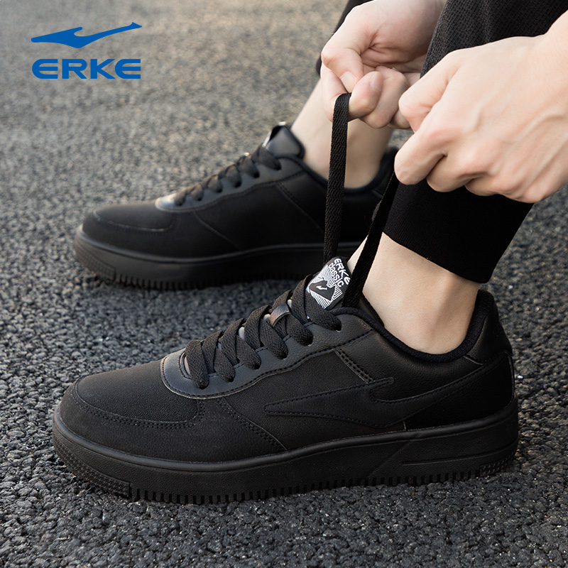 鸿星尔克板鞋男款2025冬季防滑软底休闲鞋学生轻便时尚百搭鞋子男商品图