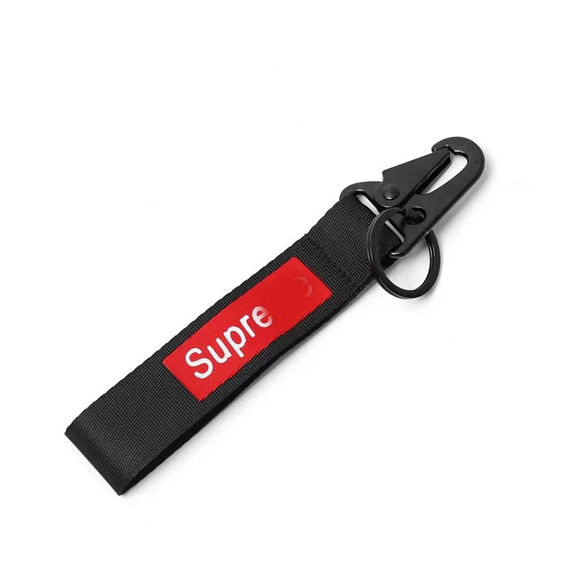 潮牌钥匙扣帆布织带汽车钥匙扣