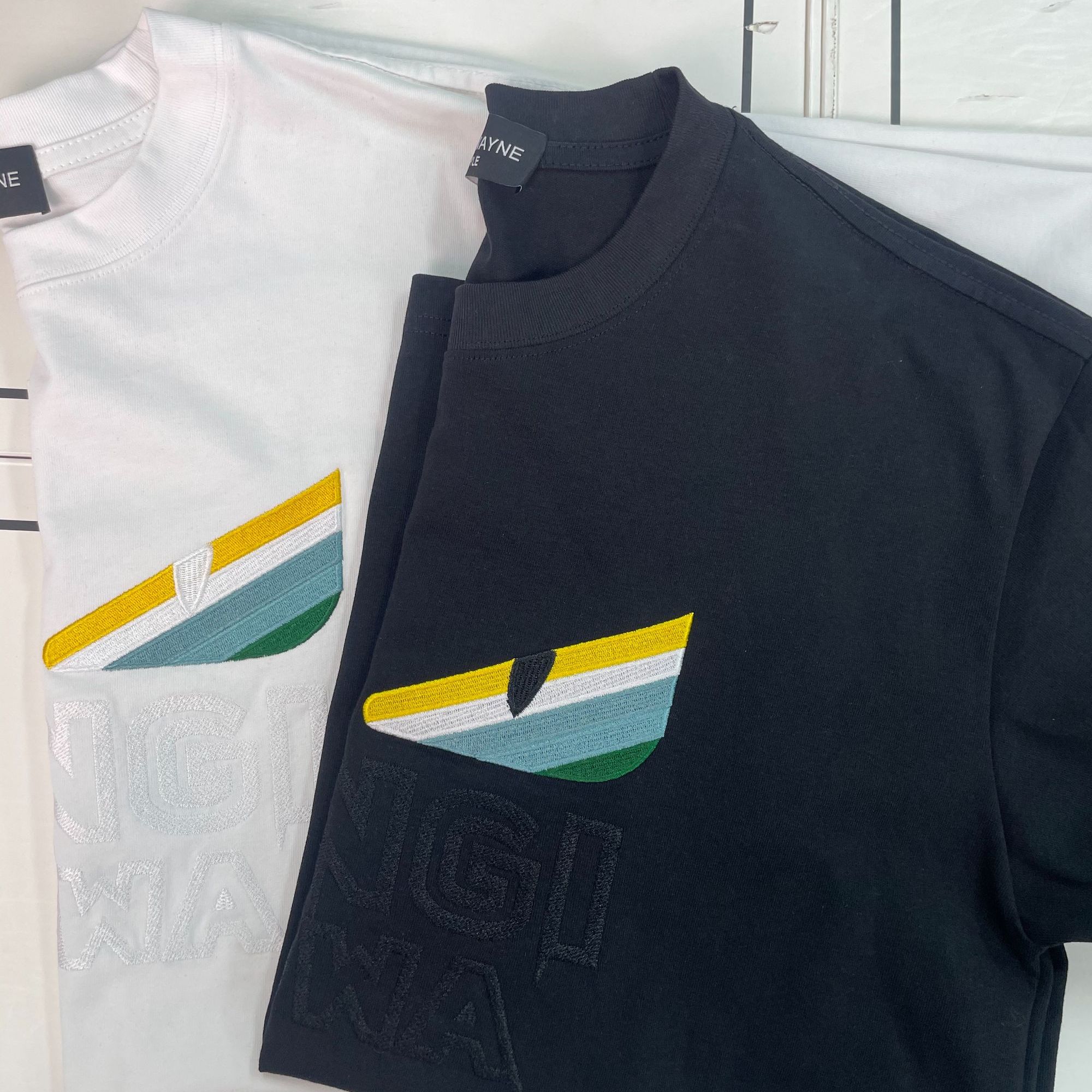 【3038】原创设计潮牌轻奢全棉刺绣重磅时尚休闲短袖男款T恤