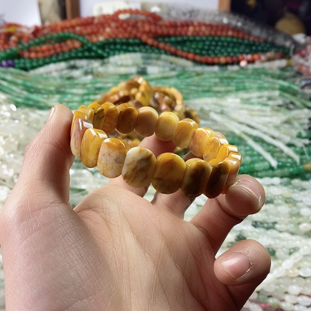 玛瑙/玉髓珠宝半成品合金糖*吞一条D400