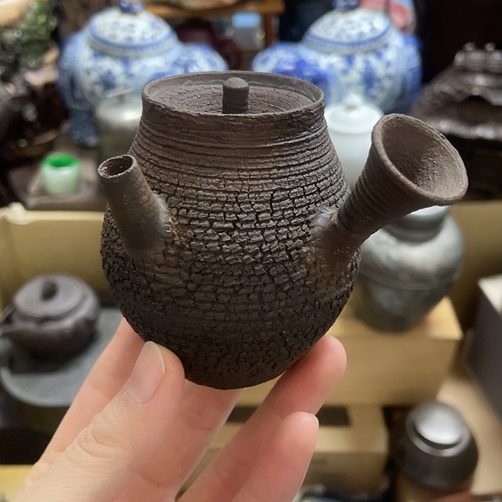 陶中古工艺品摆件