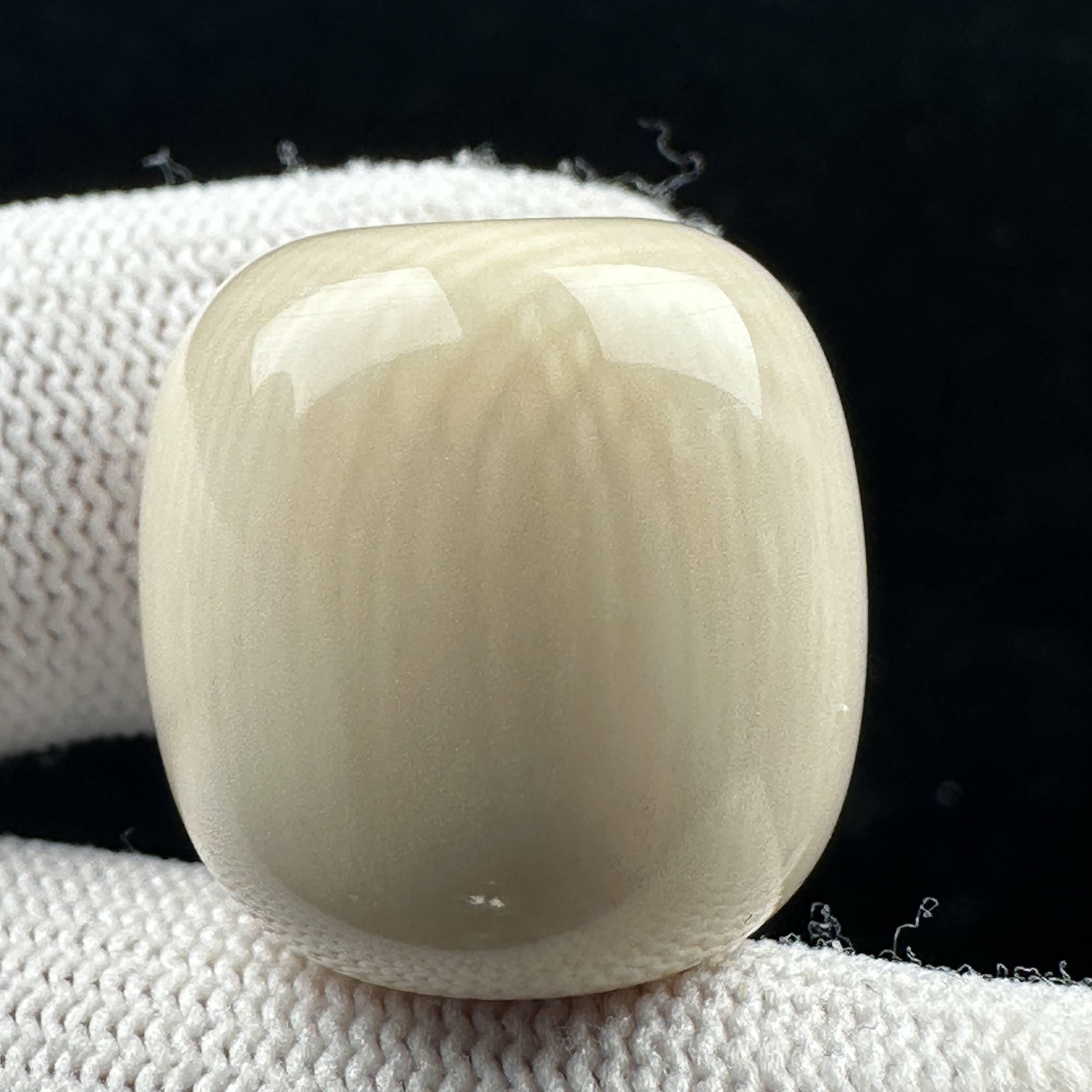 K6495天然猛犸 芝士皮墩子 桶珠20*20mm一物一图 假一罚十