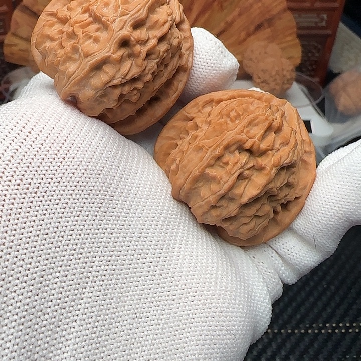 吊坠文玩核桃全品白狮子41