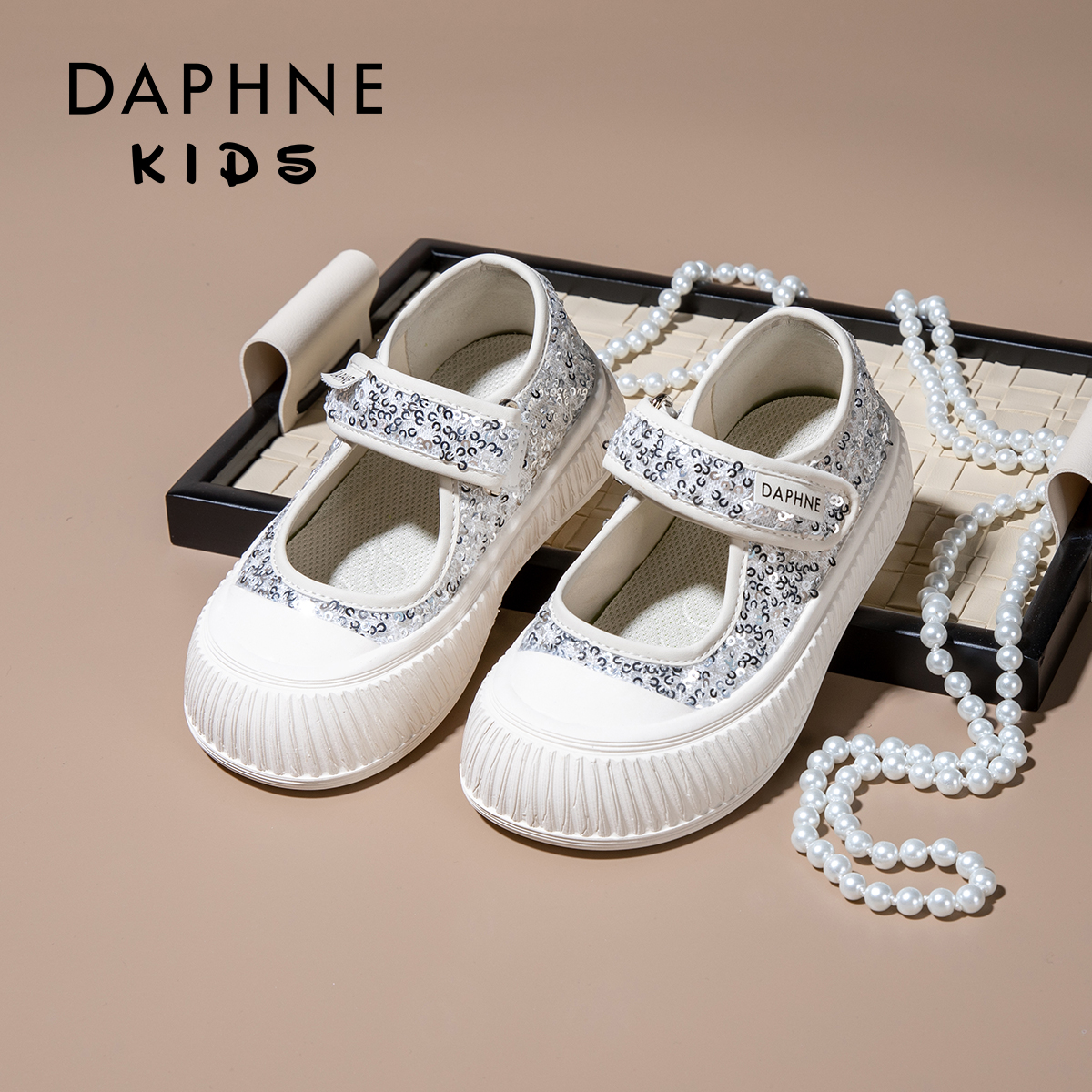 【28】达芙妮女童小皮鞋2024夏季新款小香风儿童薄款运动玛丽珍鞋子