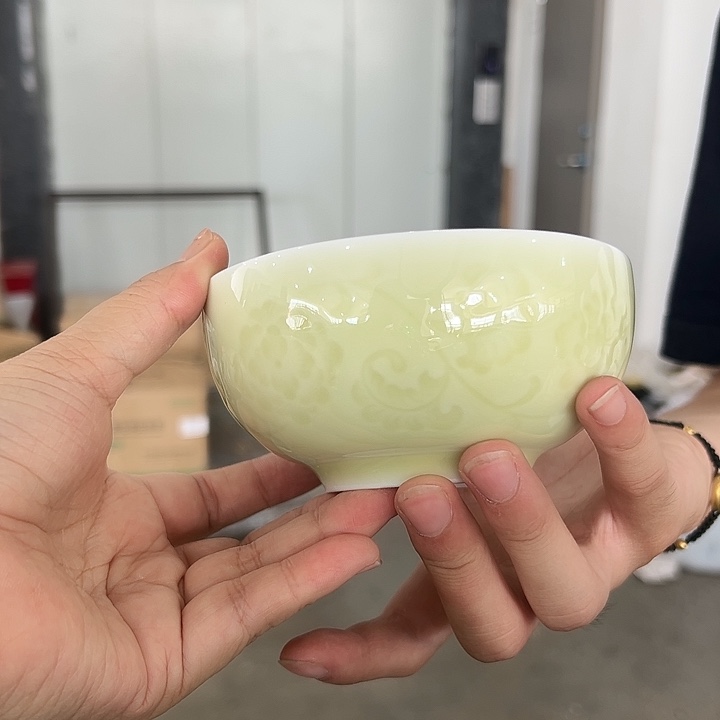 龙泉云间青瓷小米茶器