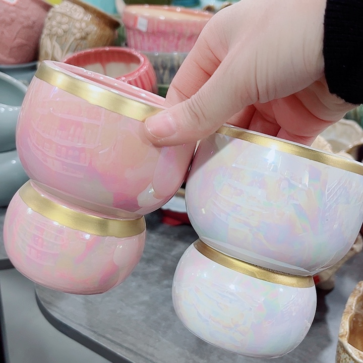 多肉陶瓷花盆满10元包邮