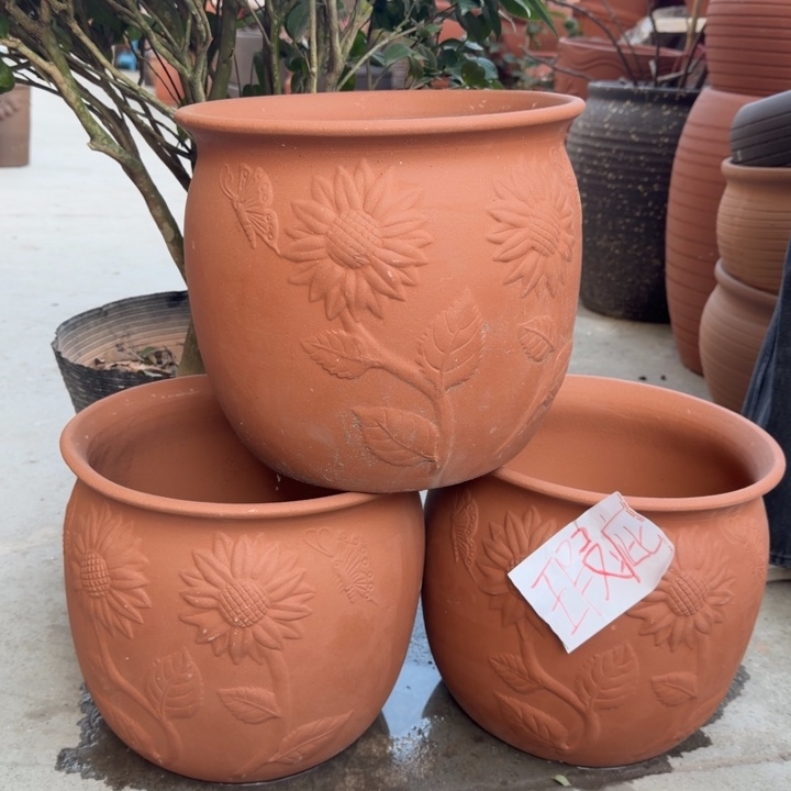 花盆紫砂口30高26宜兴紫砂底部瑕疵