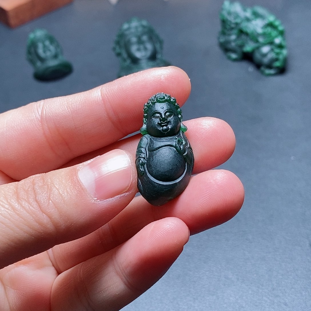 定制翡翠未镶嵌翡翠吊坠x