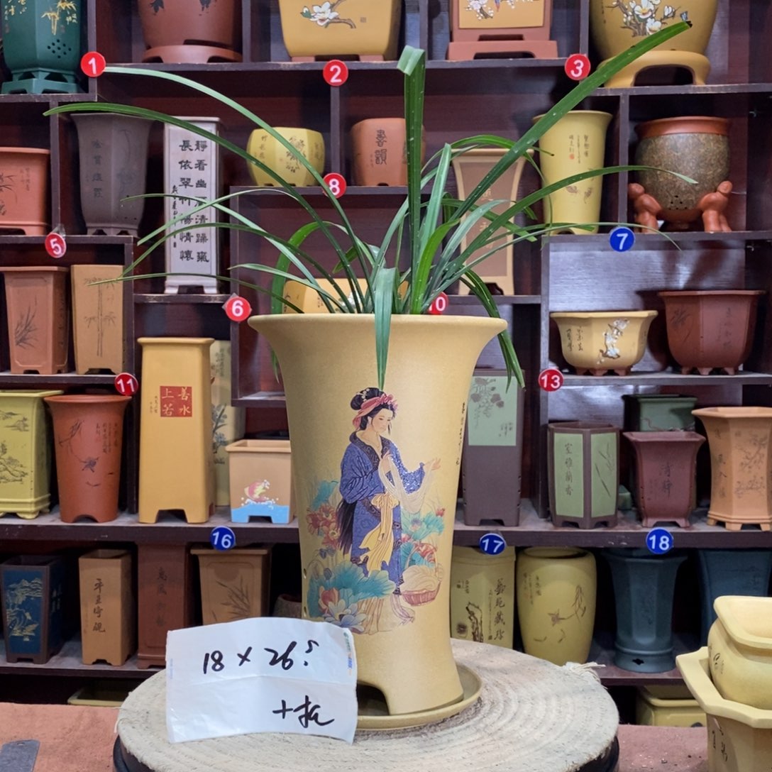 紫砂艺术紫砂花盆
