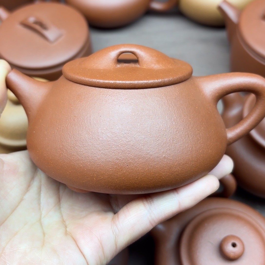 紫砂茶壶红降坡景舟240cc微瑕