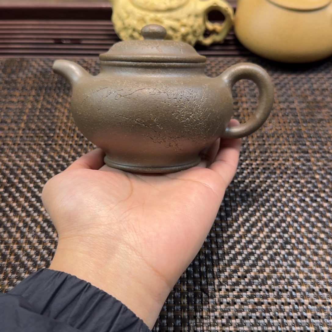 紫砂茶壶松花清段大亨多只310CC刻绘