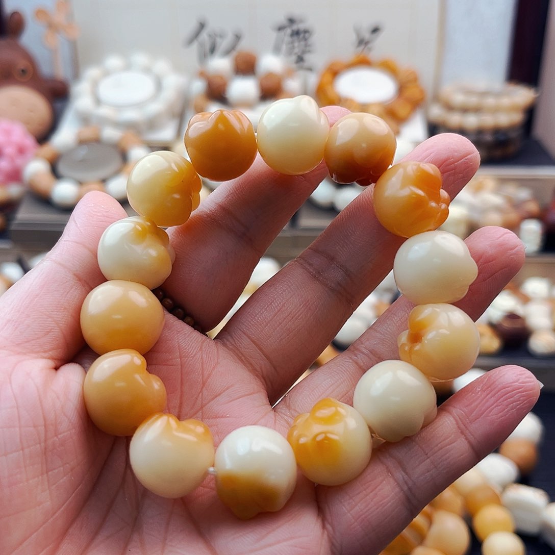 菩提根/象牙果吊坠爱心爪小