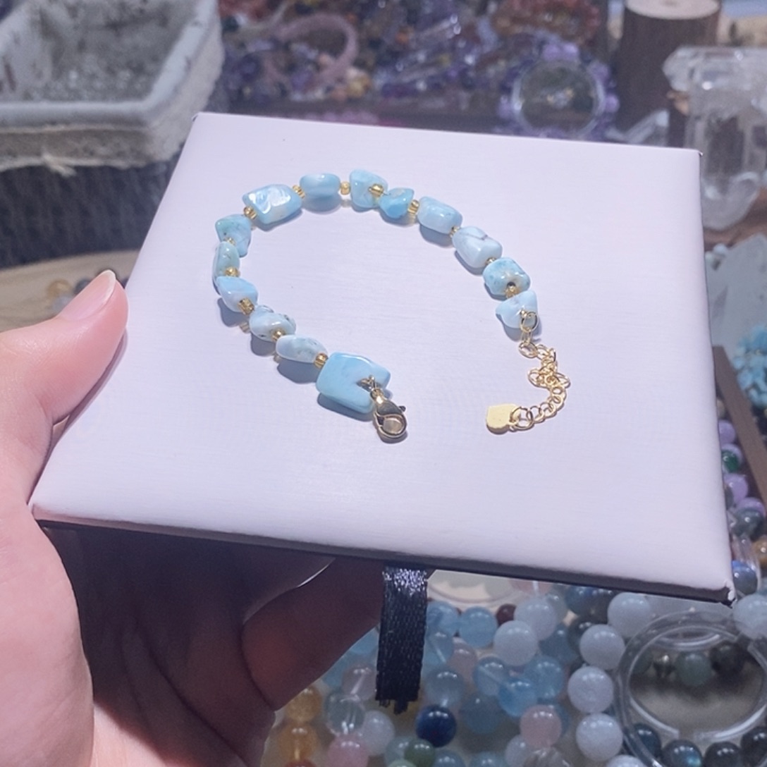 水晶手链未镶嵌海纹石手链