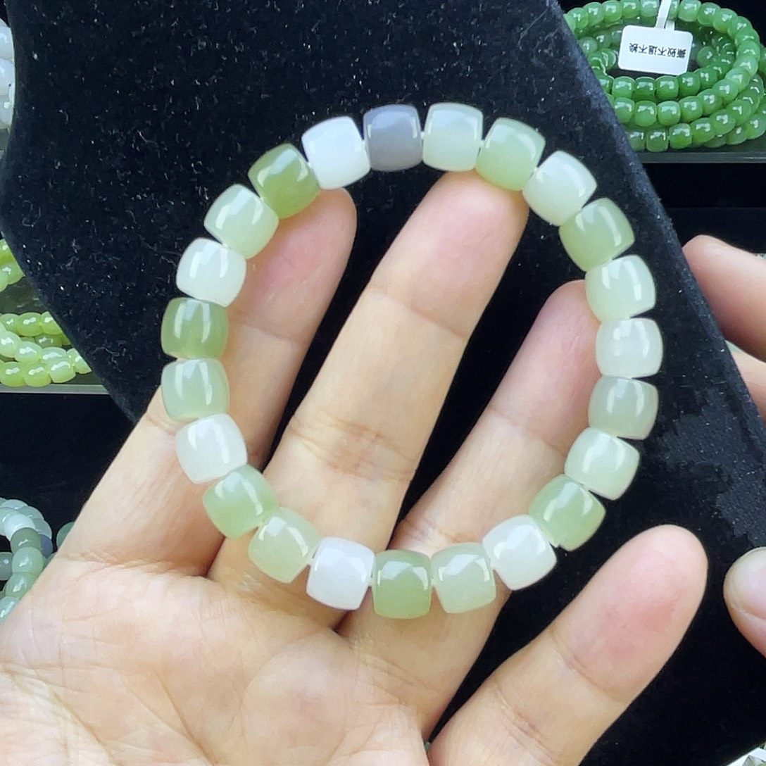 和田玉未镶嵌手链