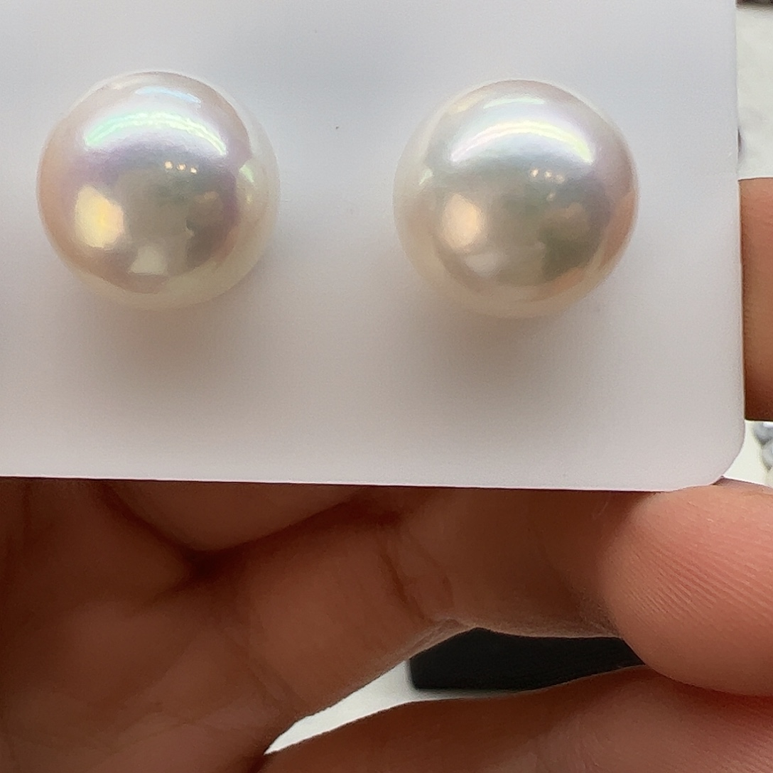 梦***饼裸珠银S925镶嵌淡水珍珠