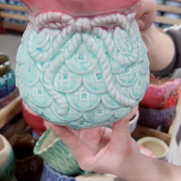 有孔，凑单福利满10元发货陶瓷多肉花盆！