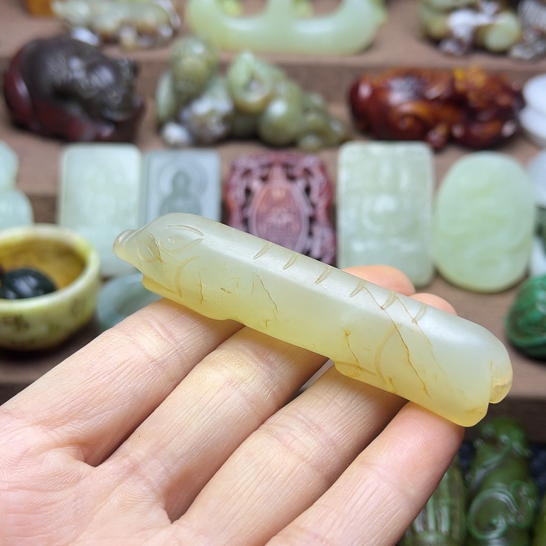 白玉菩提吊坠106。。